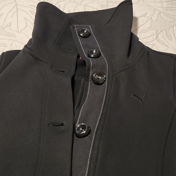 PUMA 90's Black button up Jacket - Picture 5 of 6